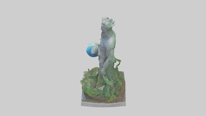 Global Ecological Defender Statue model VR / AR / low-poly
