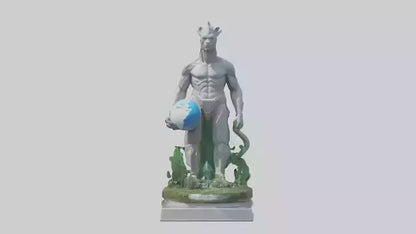 Global Ecological Defender Statue model VR / AR / low-poly