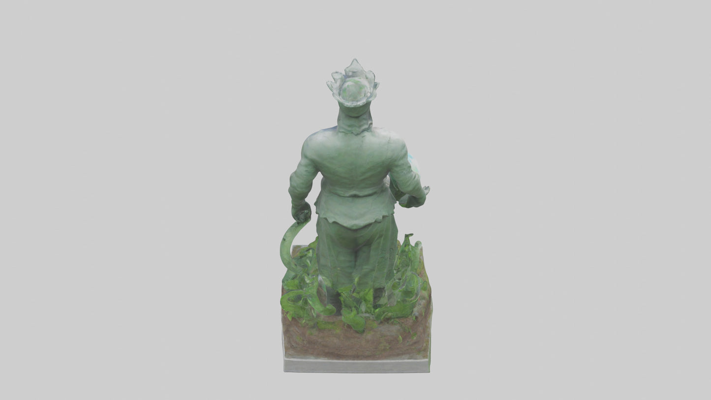 Global Ecological Defender Statue model VR / AR / low-poly
