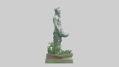 Global Ecological Defender Statue model VR / AR / low-poly