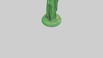 3D model Global Green Statue model VR / AR / low-poly