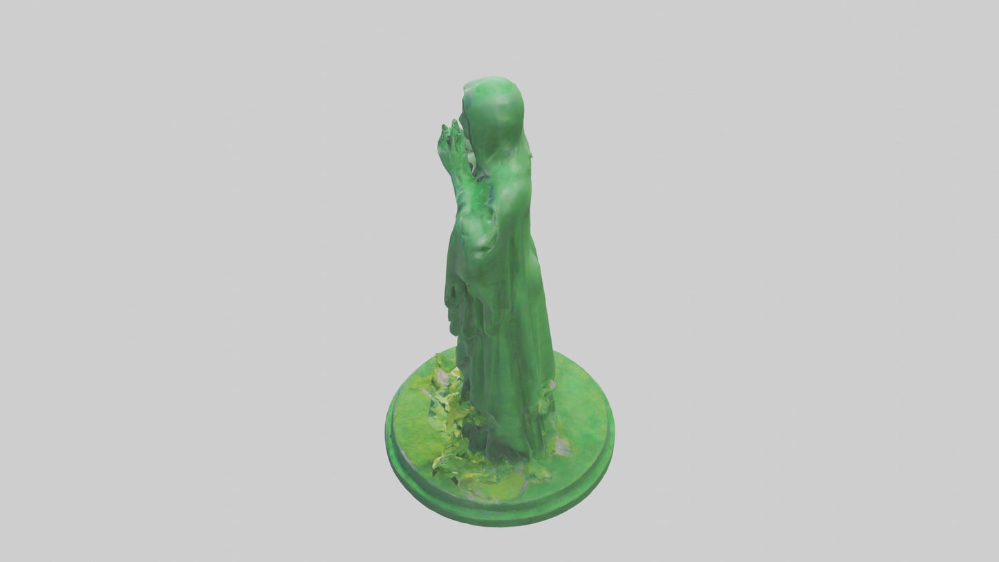 3D model Global Green Statue model VR / AR / low-poly