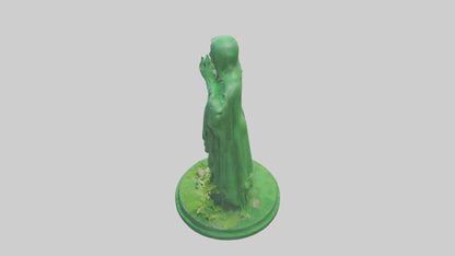 3D model Global Green Statue model VR / AR / low-poly