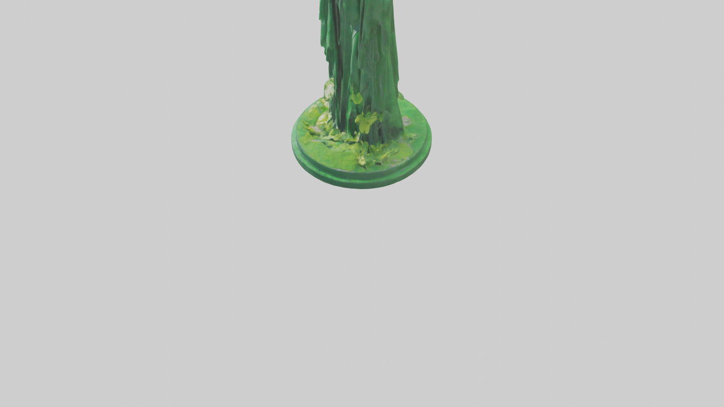 3D model Global Green Statue model VR / AR / low-poly