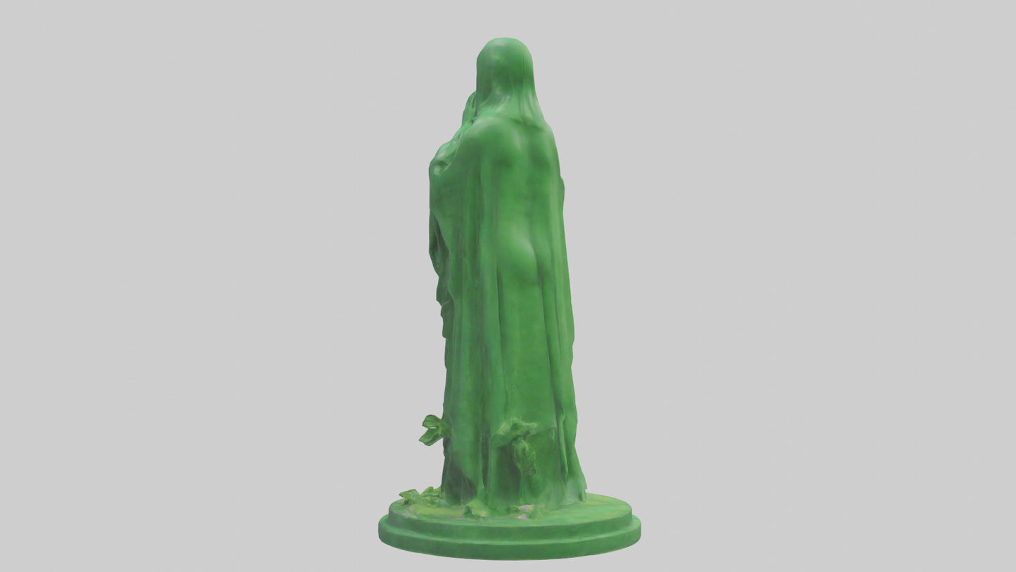 3D model Global Green Statue model VR / AR / low-poly