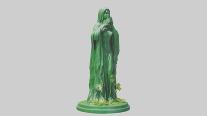 3D model Global Green Statue model VR / AR / low-poly
