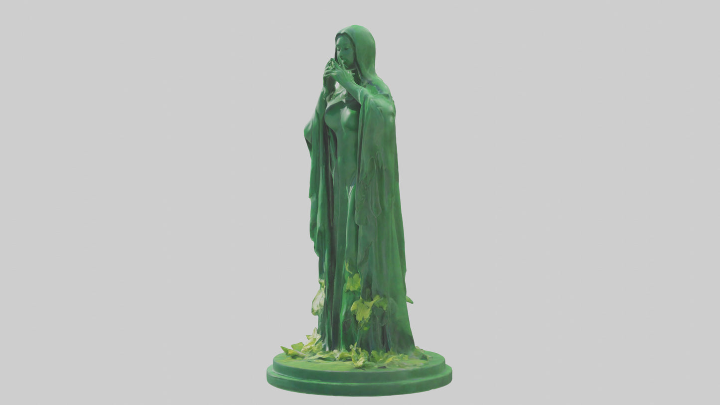 3D model Global Green Statue model VR / AR / low-poly