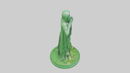 3D model Global Green Statue model VR / AR / low-poly