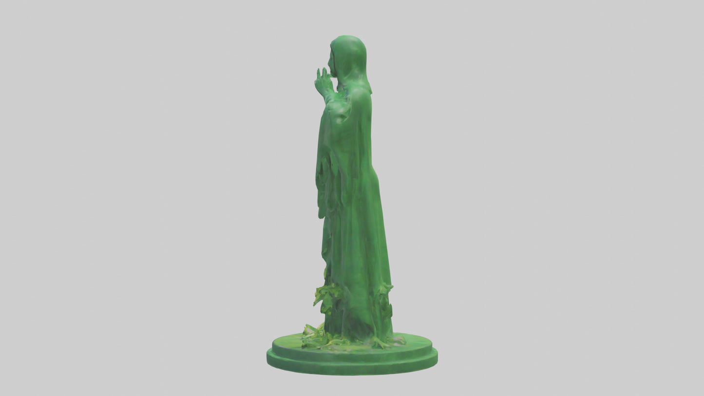 3D model Global Green Statue model VR / AR / low-poly