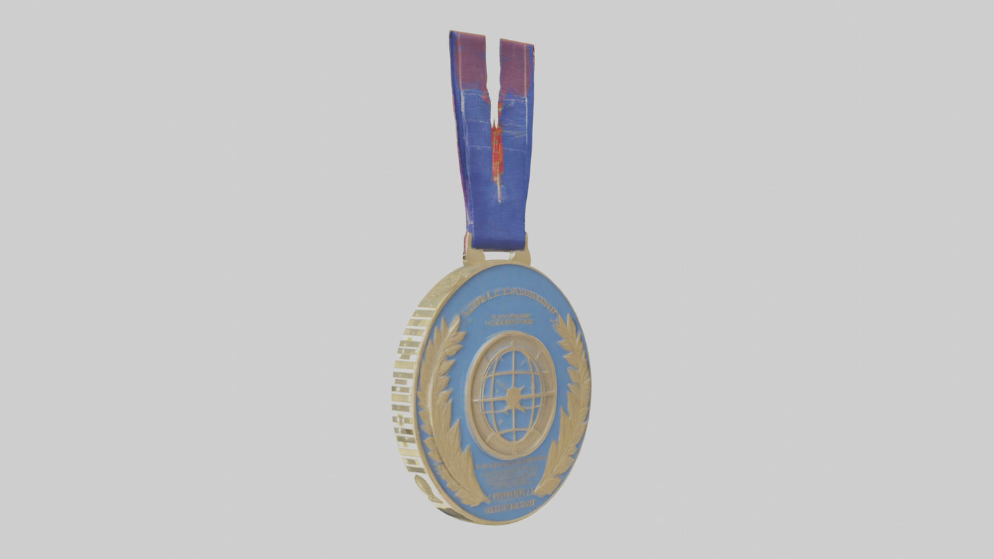 Global Leadership Medal model VR / AR / low-poly