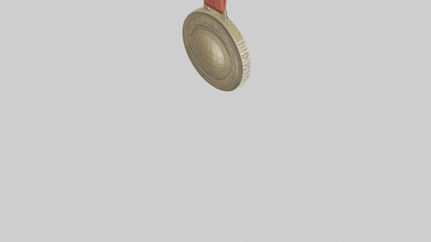 Global Leadership Medal model VR / AR / low-poly