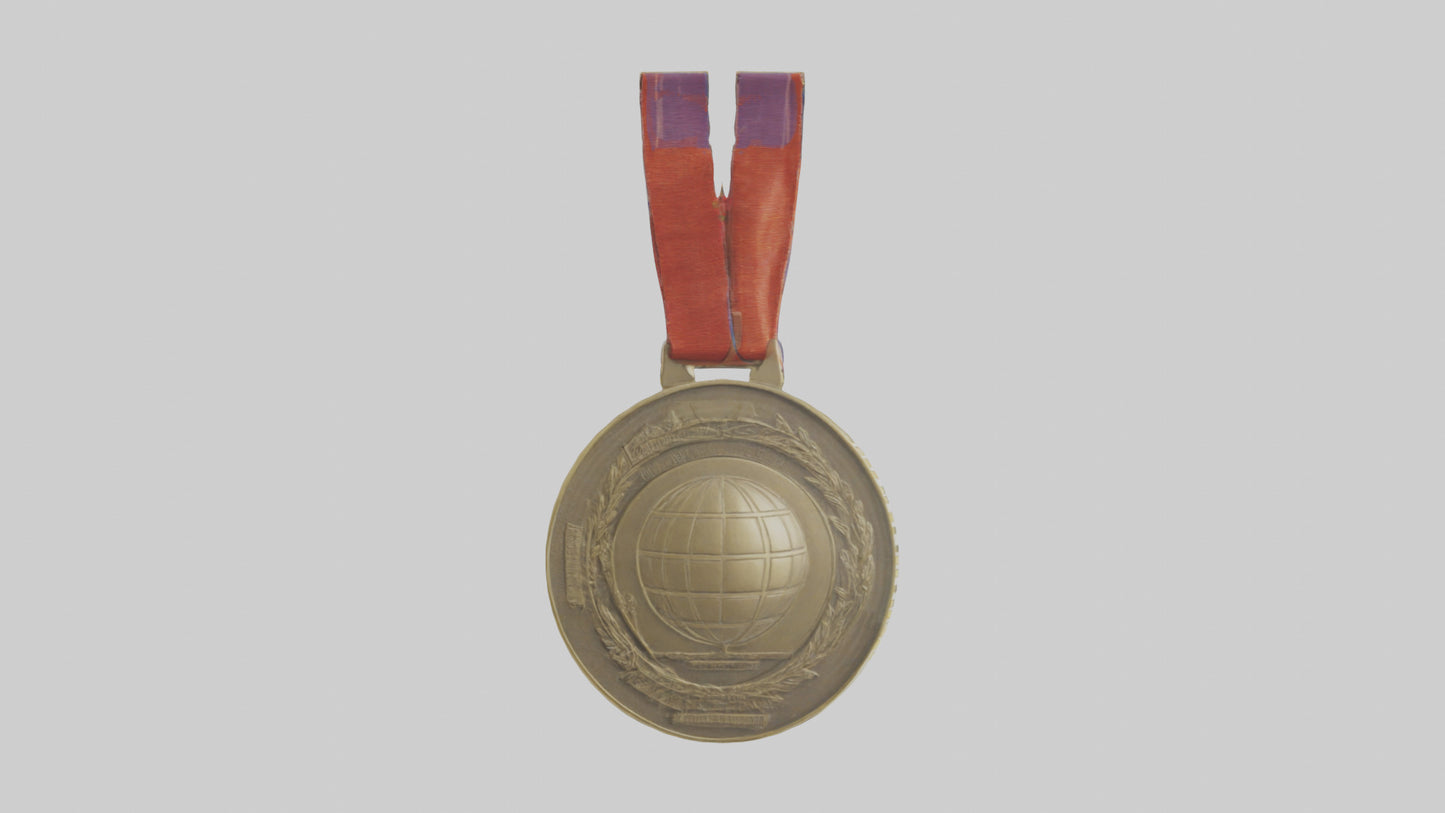 Global Leadership Medal model VR / AR / low-poly