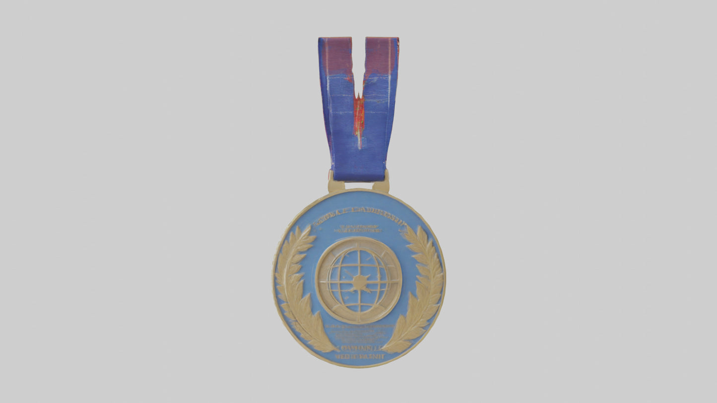Global Leadership Medal model VR / AR / low-poly