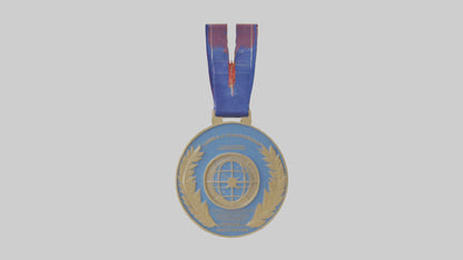 Global Leadership Medal model VR / AR / low-poly