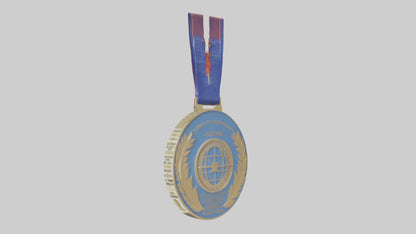 Global Leadership Medal model VR / AR / low-poly
