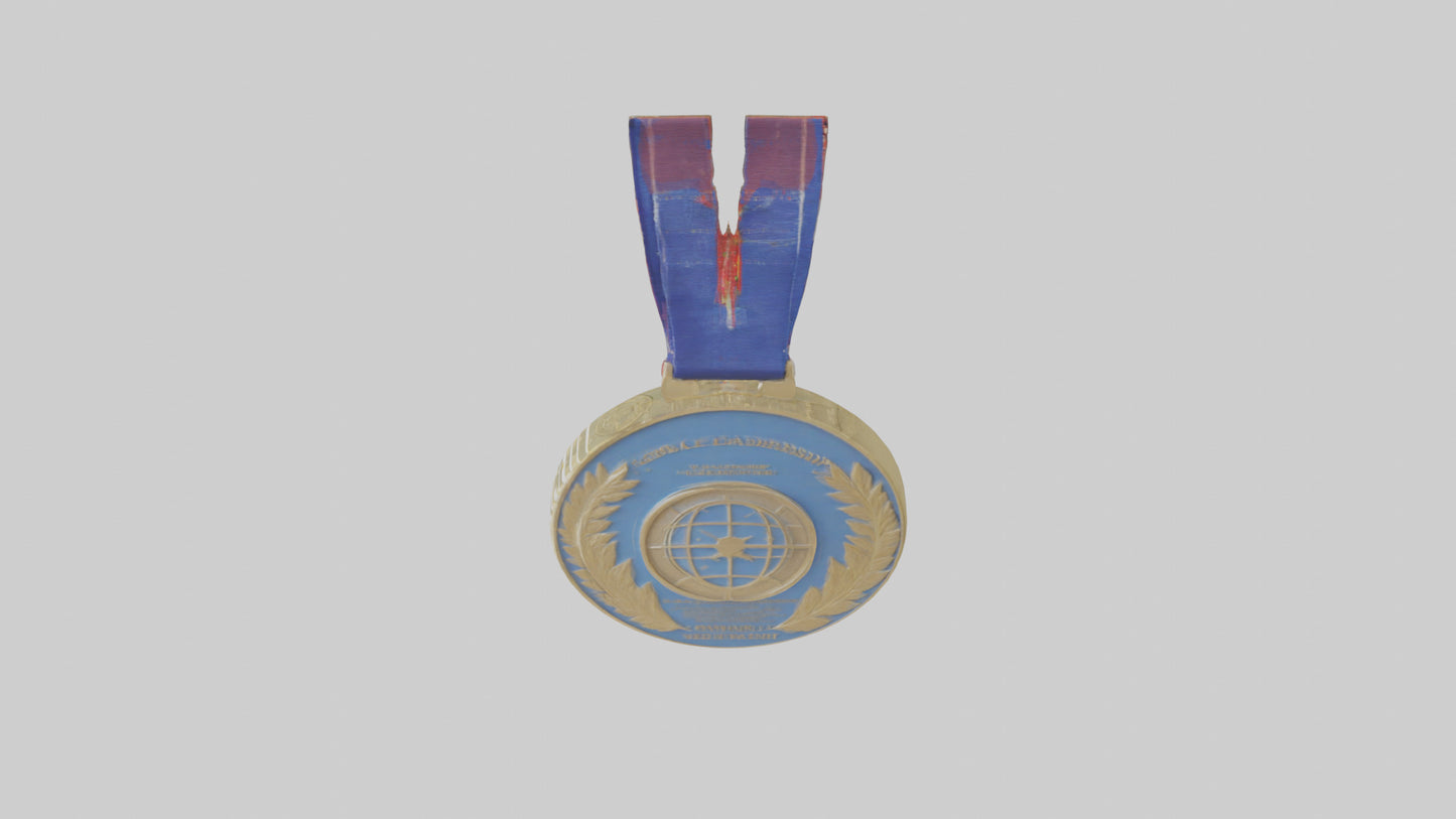 Global Leadership Medal model VR / AR / low-poly