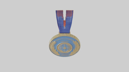 Global Leadership Medal model VR / AR / low-poly