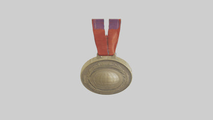 Global Leadership Medal model VR / AR / low-poly