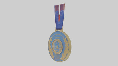 Global Leadership Medal model VR / AR / low-poly