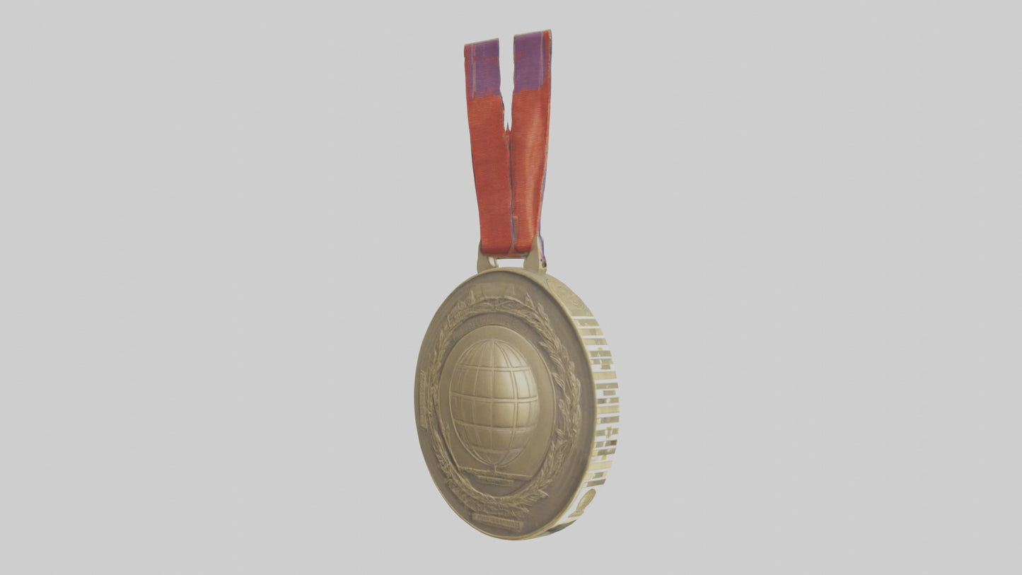 Global Leadership Medal model VR / AR / low-poly