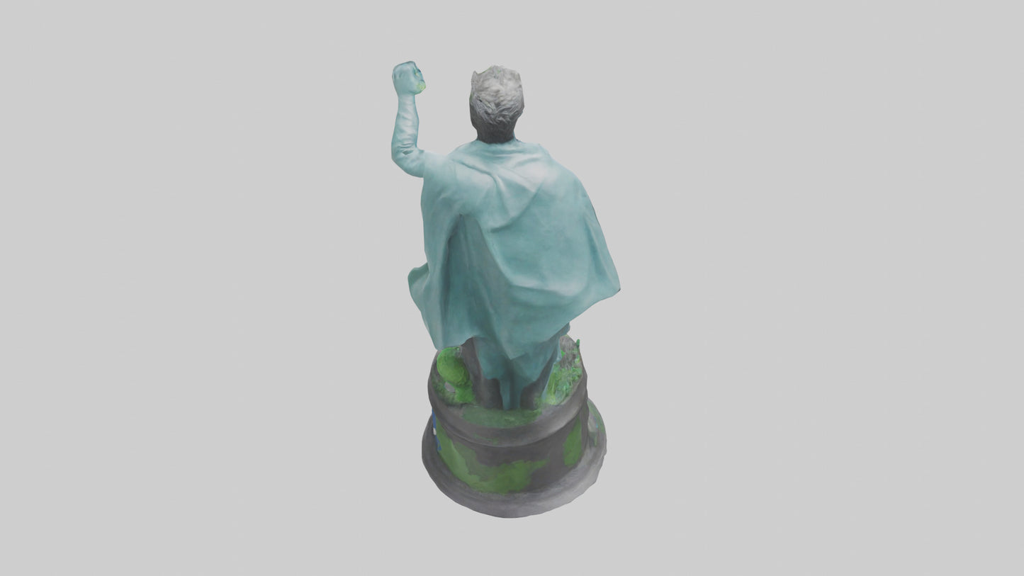 3D model Global Sustainability Hero Statue model VR / AR / low-poly