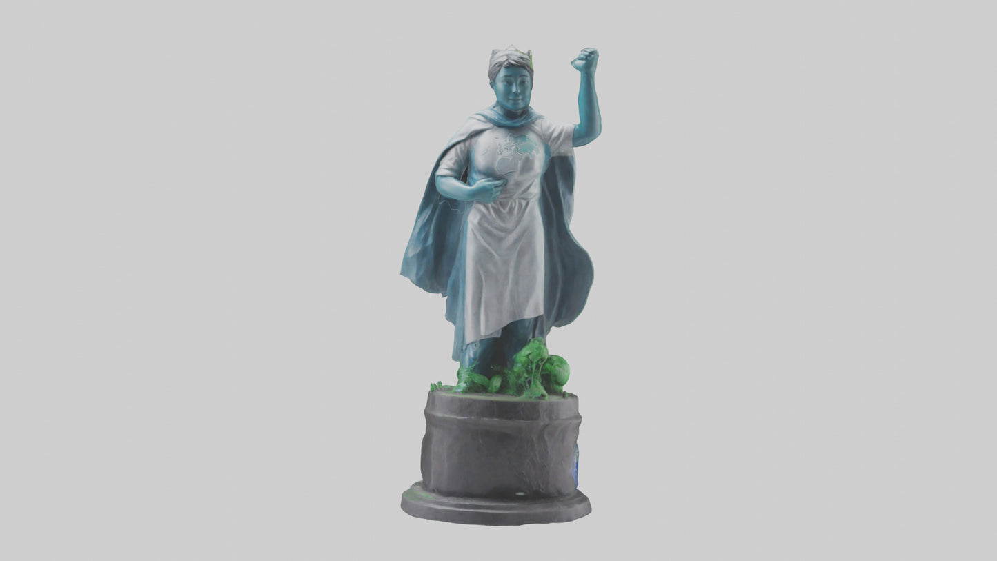 3D model Global Sustainability Hero Statue model VR / AR / low-poly