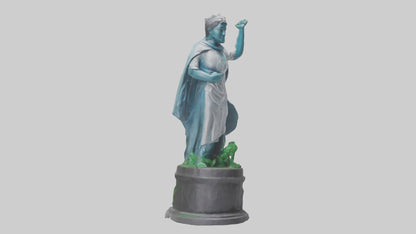 3D model Global Sustainability Hero Statue model VR / AR / low-poly