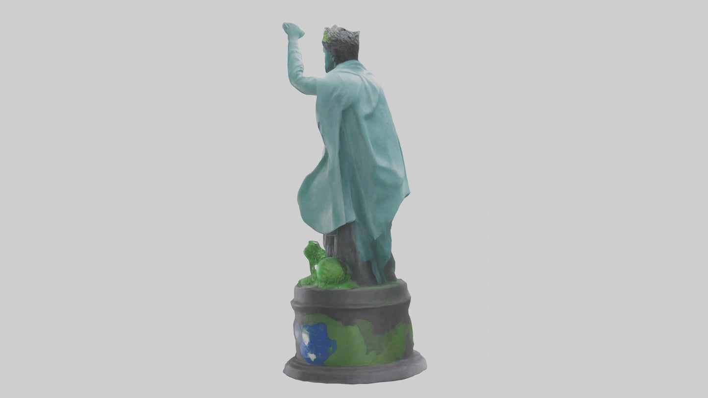 3D model Global Sustainability Hero Statue model VR / AR / low-poly
