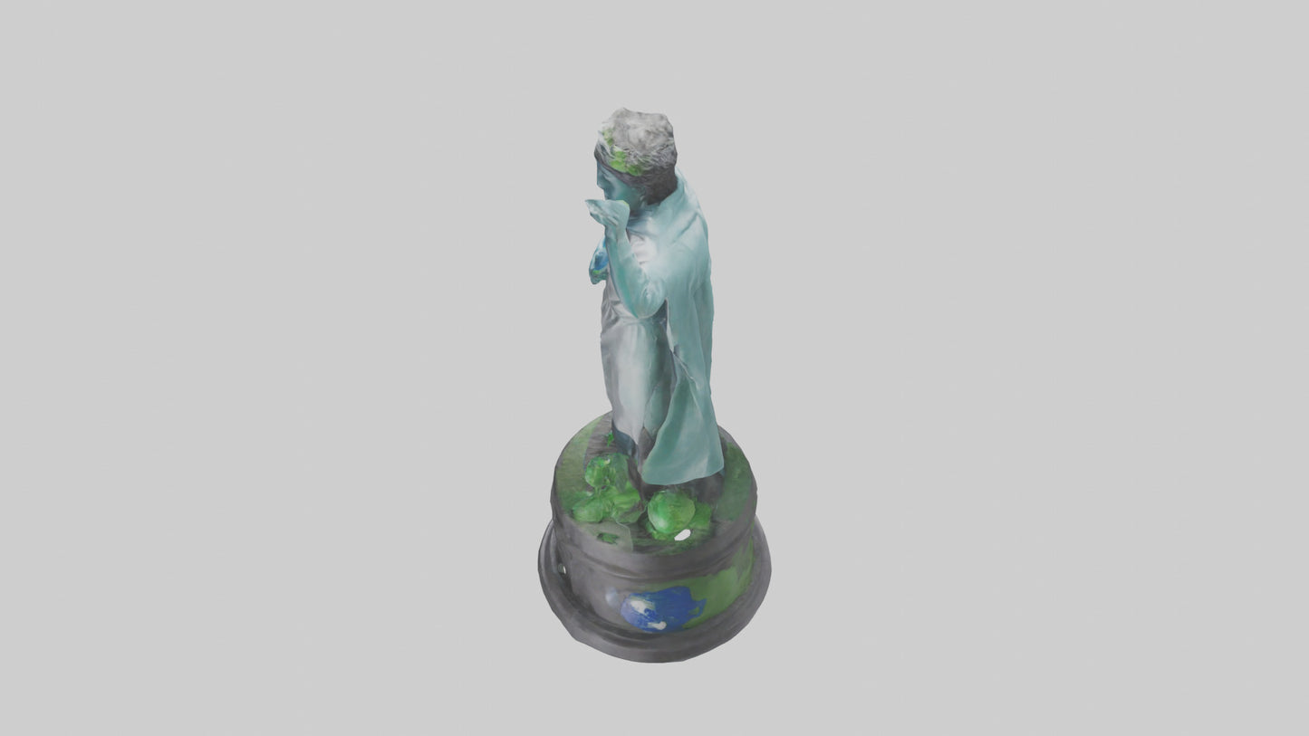 3D model Global Sustainability Hero Statue model VR / AR / low-poly