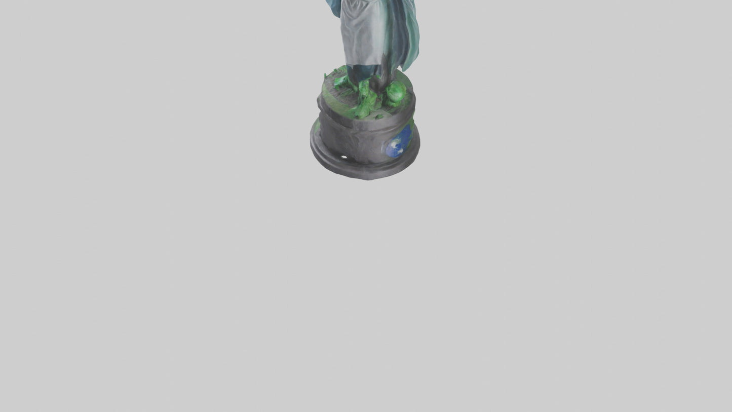3D model Global Sustainability Hero Statue model VR / AR / low-poly