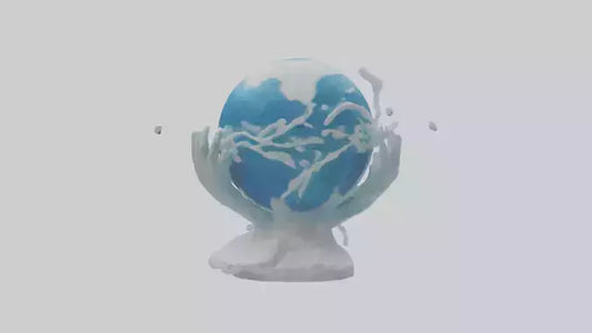 3D model Global Warming Awareness Statue model VR / AR / low-poly