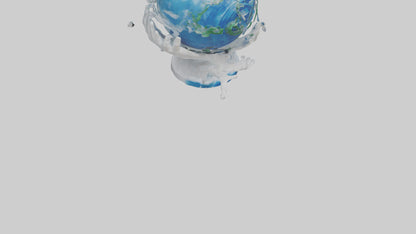 3D model Global Warming Awareness Statue model VR / AR / low-poly