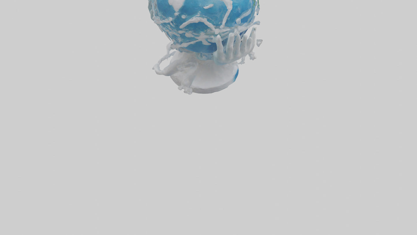 3D model Global Warming Awareness Statue model VR / AR / low-poly