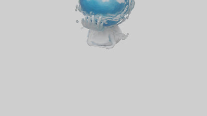 3D model Global Warming Awareness Statue model VR / AR / low-poly