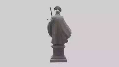 3D model Glory of War Hero Statue model VR / AR / low-poly