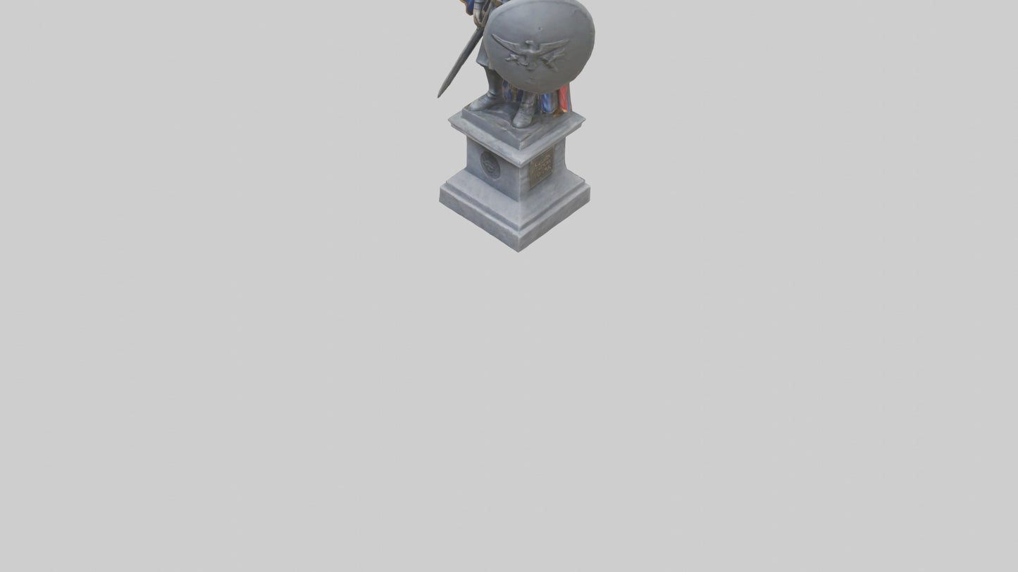 3D model Glory of War Hero Statue model VR / AR / low-poly