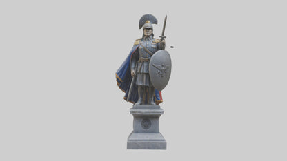 3D model Glory of War Hero Statue model VR / AR / low-poly