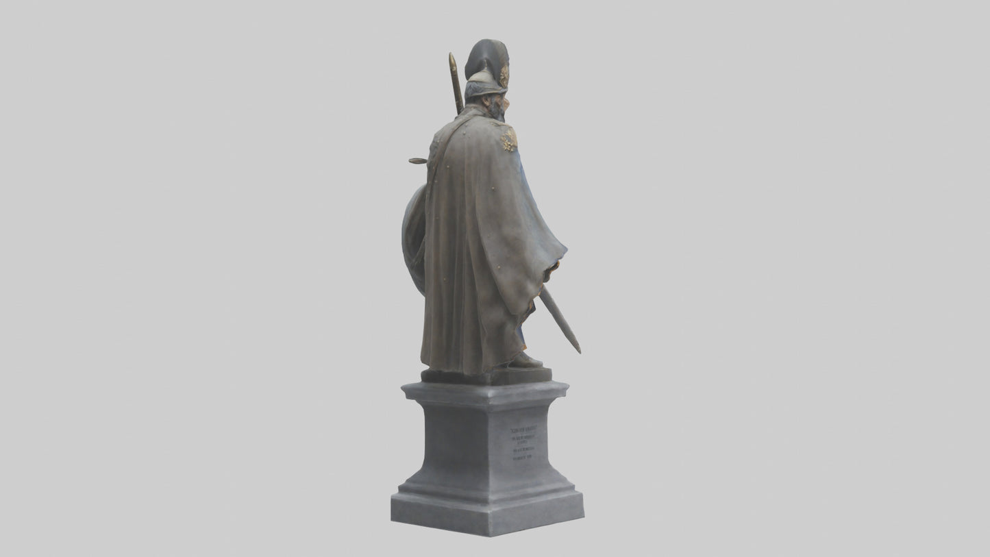 3D model Glory of War Hero Statue model VR / AR / low-poly