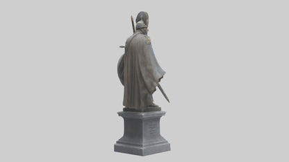 3D model Glory of War Hero Statue model VR / AR / low-poly