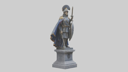 3D model Glory of War Hero Statue model VR / AR / low-poly