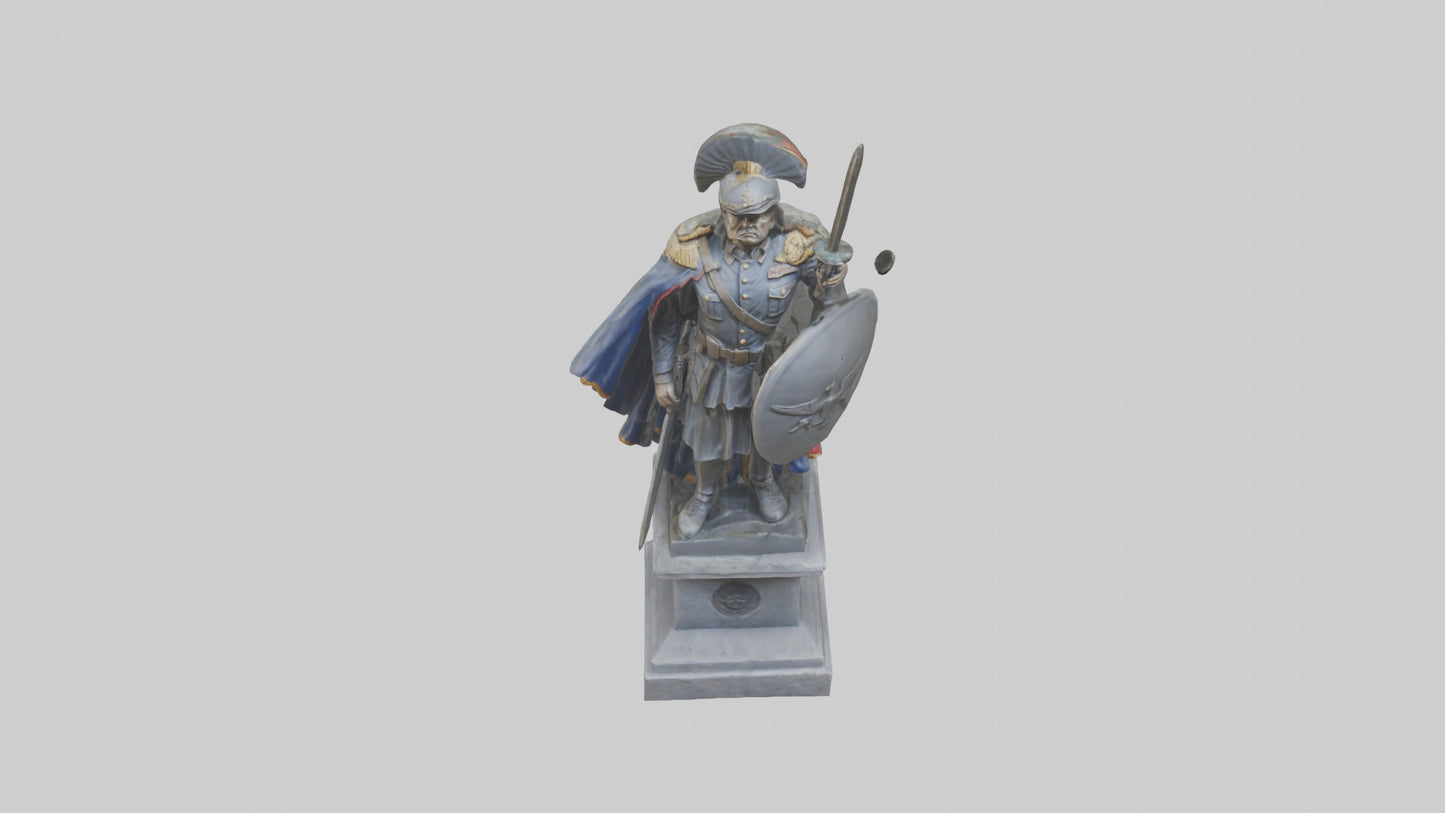 3D model Glory of War Hero Statue model VR / AR / low-poly