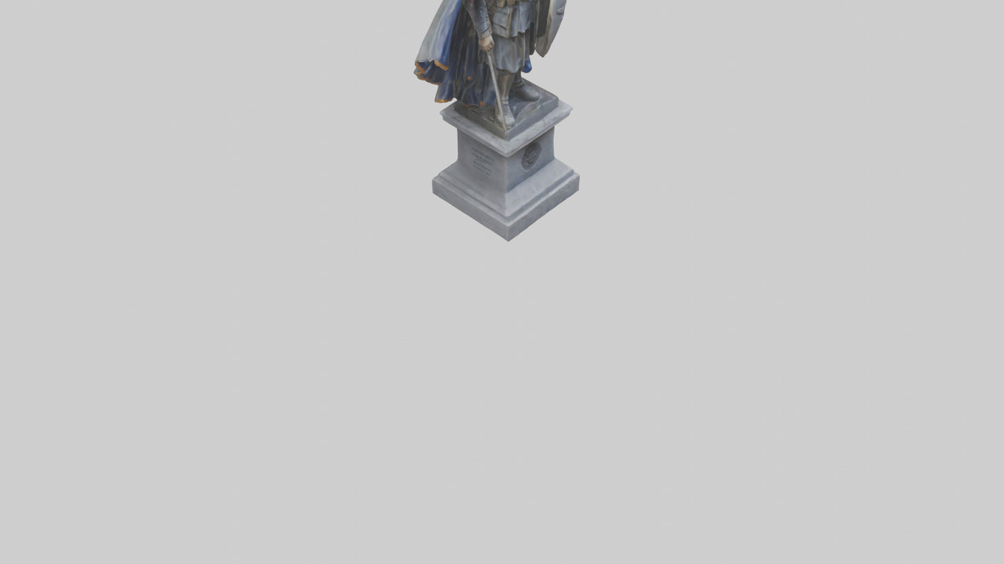 3D model Glory of War Hero Statue model VR / AR / low-poly