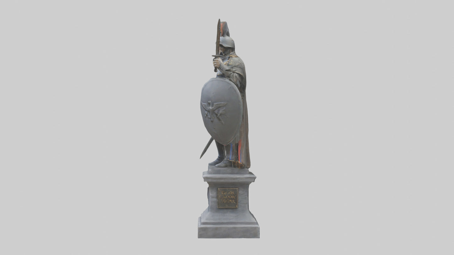 3D model Glory of War Hero Statue model VR / AR / low-poly