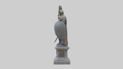 3D model Glory of War Hero Statue model VR / AR / low-poly
