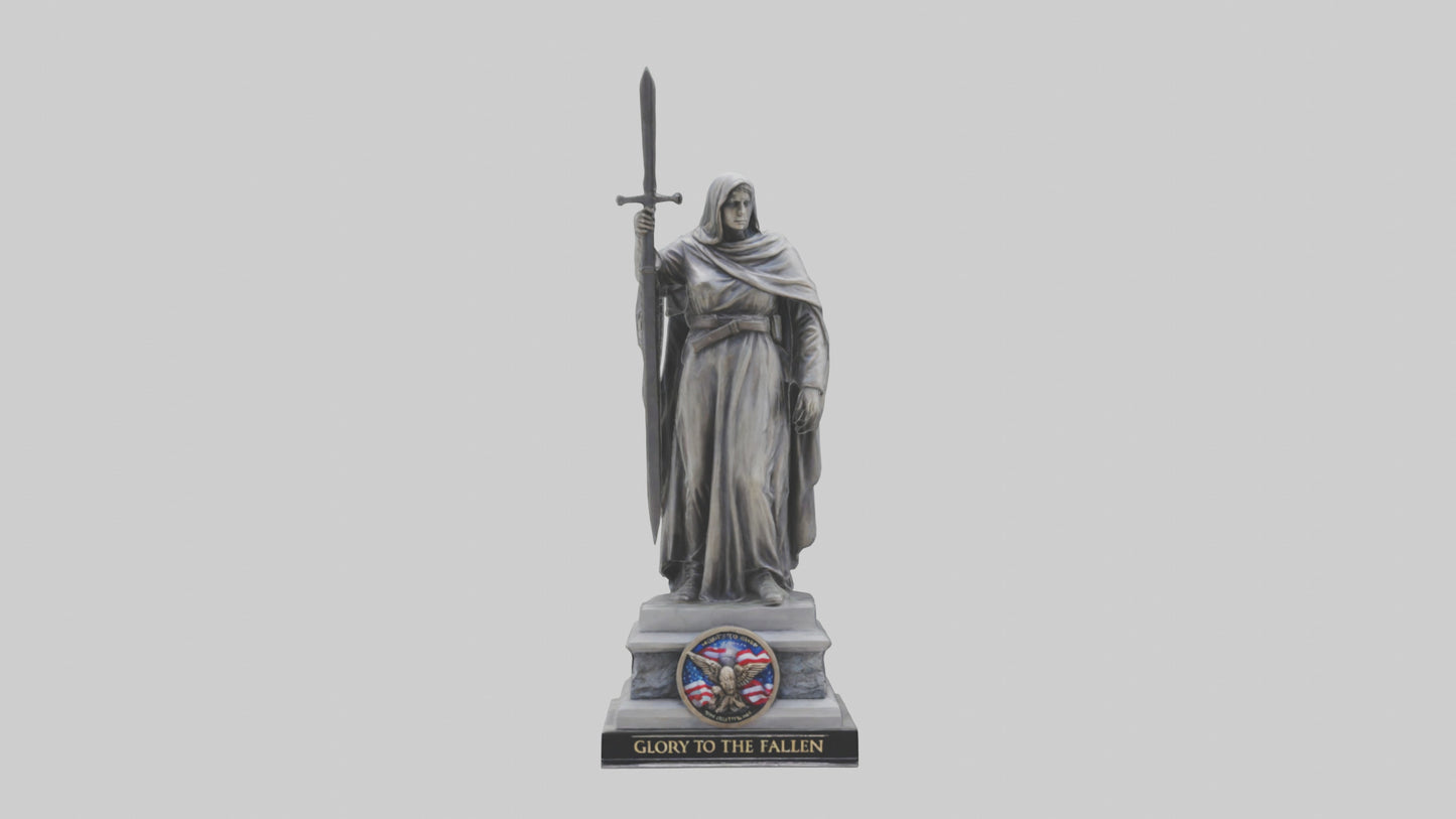 3D model Glory to the Fallen statue model VR / AR / low-poly