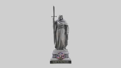 3D model Glory to the Fallen statue model VR / AR / low-poly