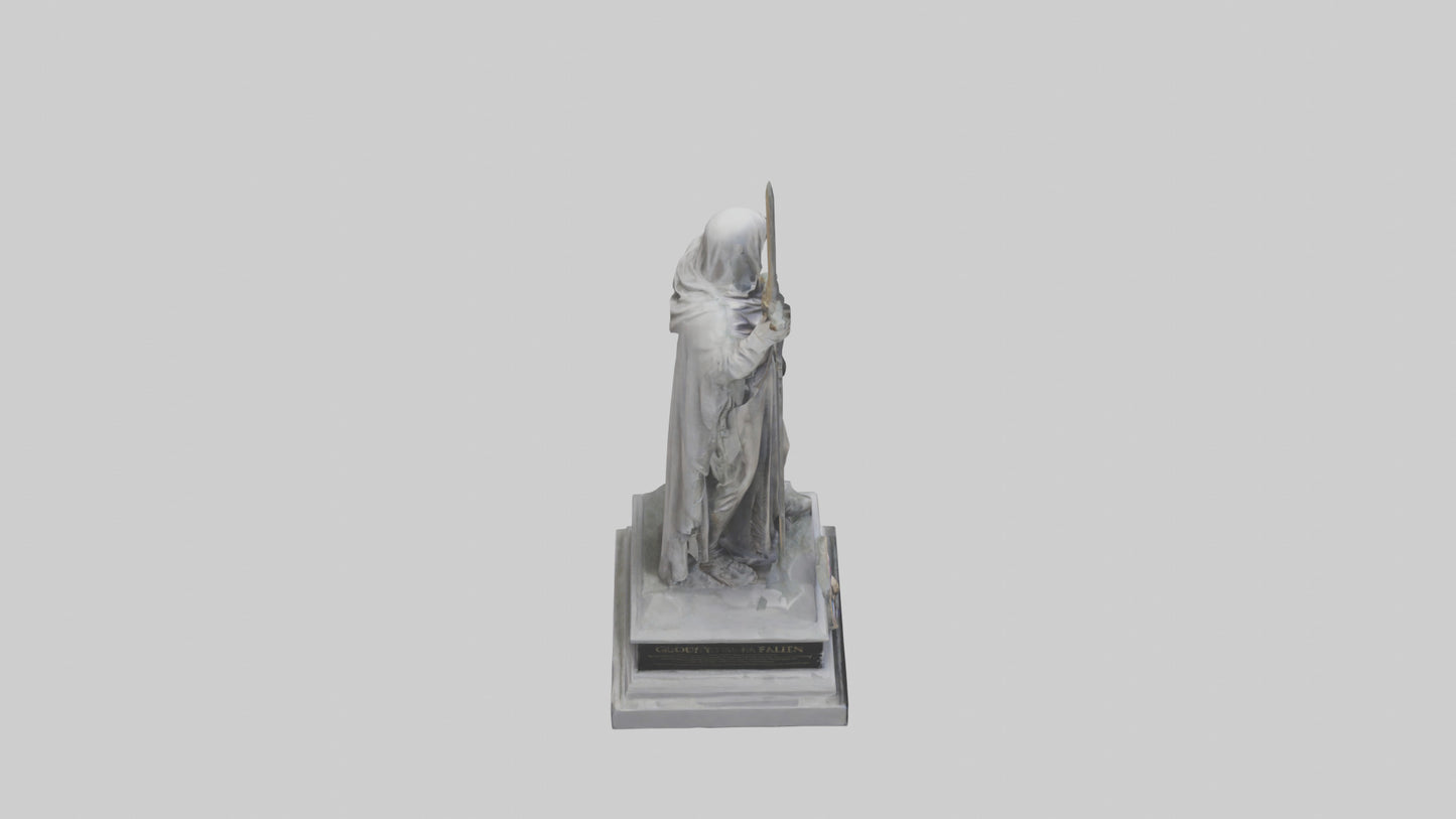 3D model Glory to the Fallen statue model VR / AR / low-poly