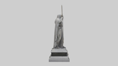 3D model Glory to the Fallen statue model VR / AR / low-poly