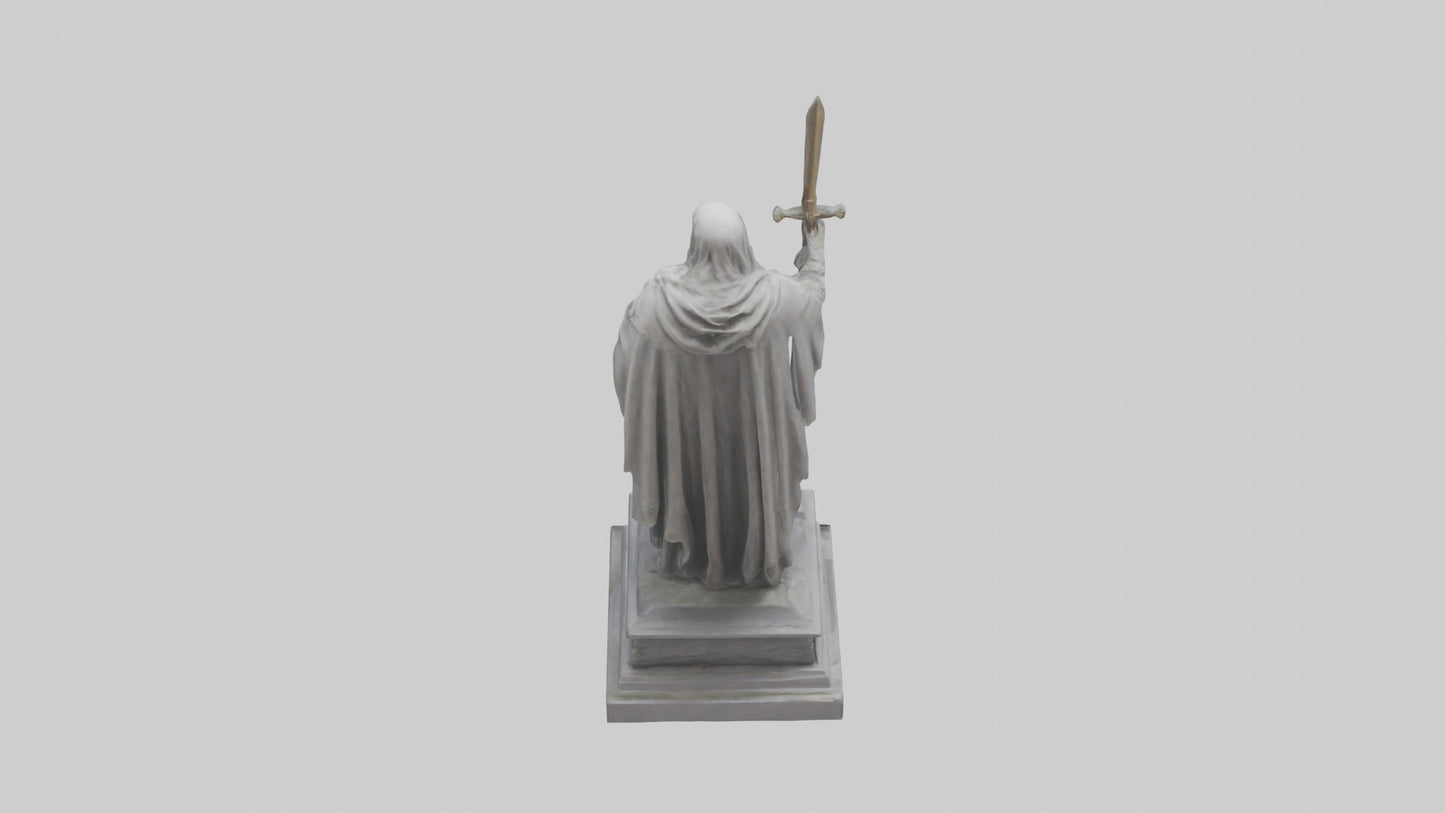 3D model Glory to the Fallen statue model VR / AR / low-poly