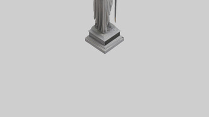 3D model Glory to the Fallen statue model VR / AR / low-poly